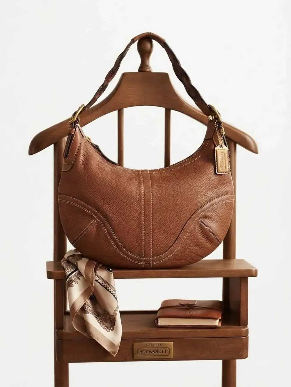 Coach Vintage 10044 Soho Hobo in Tobacco Pebbled Leather Bag